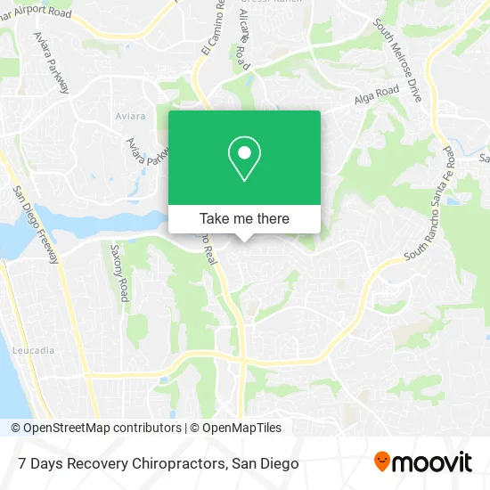 7 Days Recovery Chiropractors map