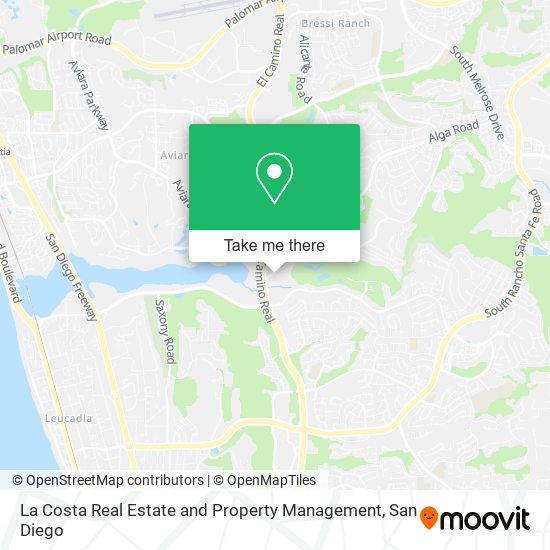 La Costa Real Estate and Property Management map