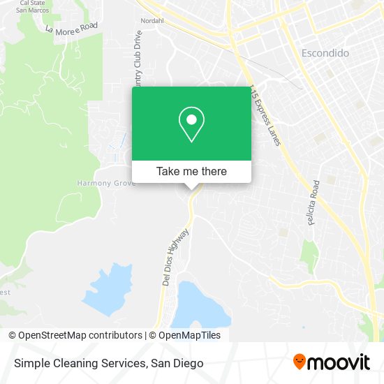 Mapa de Simple Cleaning Services