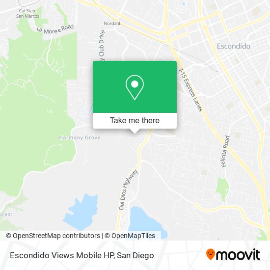 Escondido Views Mobile HP map
