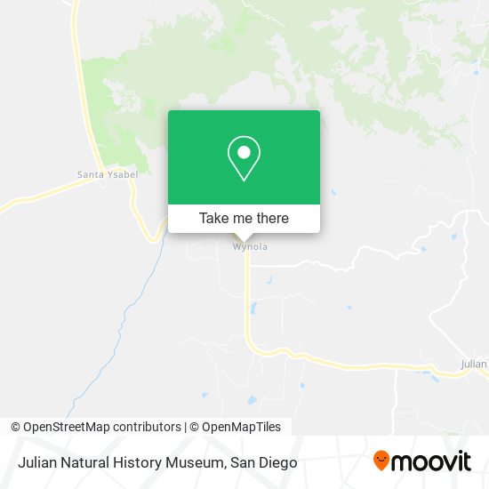 Julian Natural History Museum map
