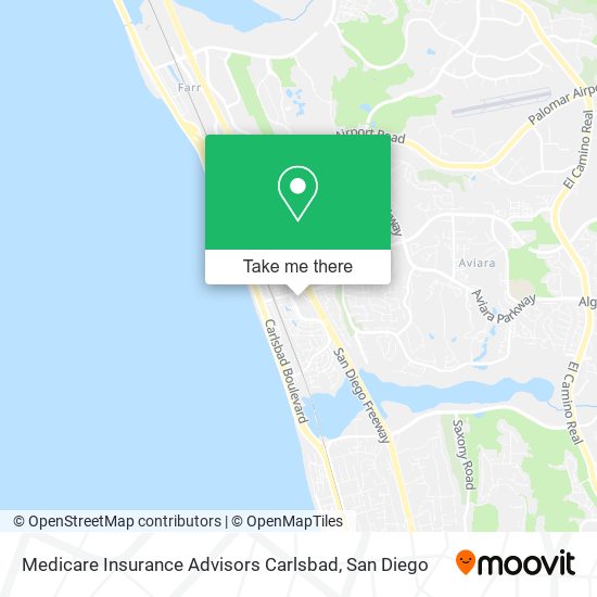Mapa de Medicare Insurance Advisors Carlsbad