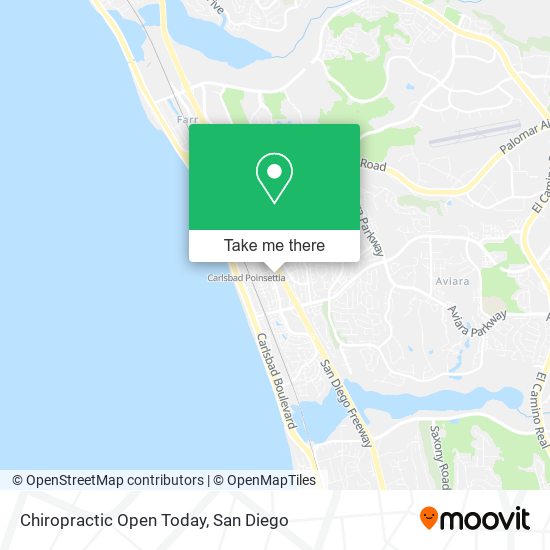 Chiropractic Open Today map