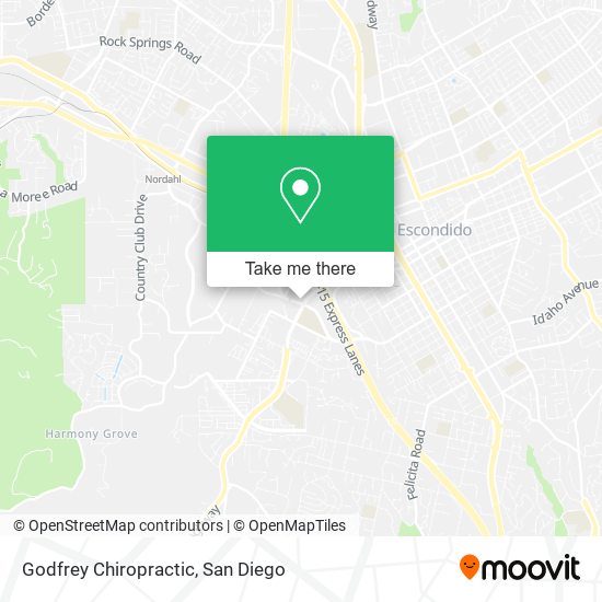 Godfrey Chiropractic map