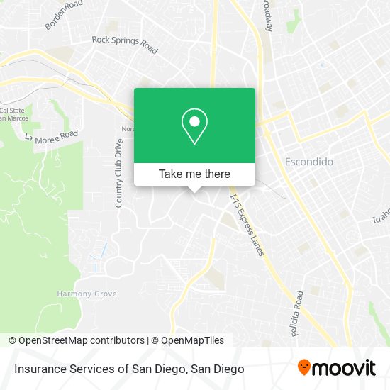 Insurance Services of San Diego map