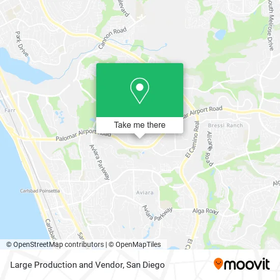 Mapa de Large Production and Vendor