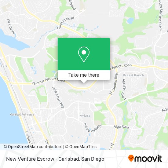 New Venture Escrow - Carlsbad map