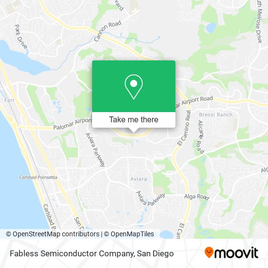 Fabless Semiconductor Company map