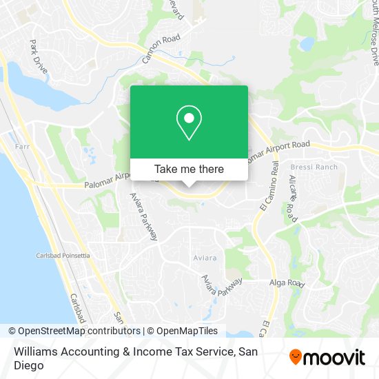 Mapa de Williams Accounting & Income Tax Service