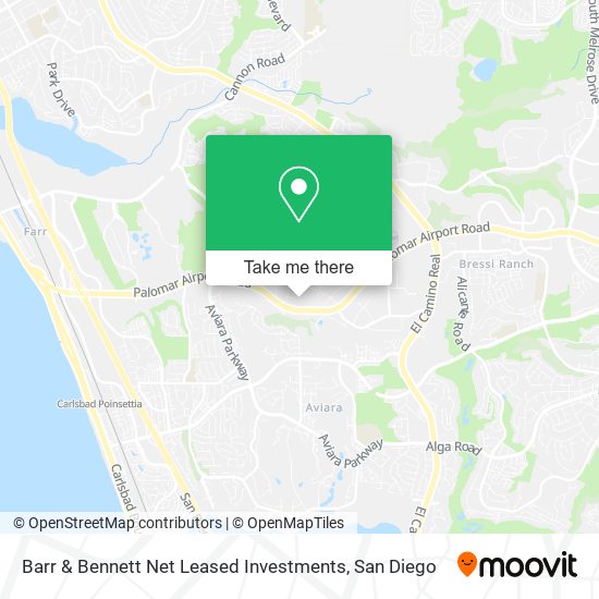 Barr & Bennett Net Leased Investments map