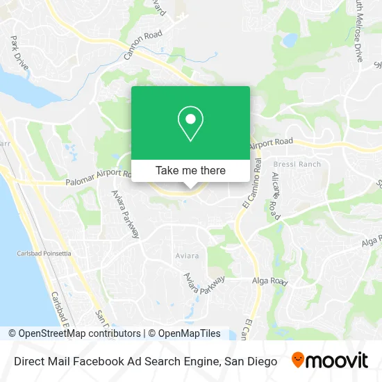 Direct Mail Facebook Ad Search Engine map