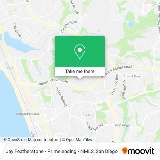 Mapa de Jay Featherstone - Primelending - NMLS
