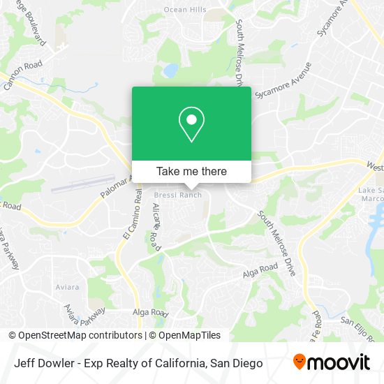 Mapa de Jeff Dowler - Exp Realty of California