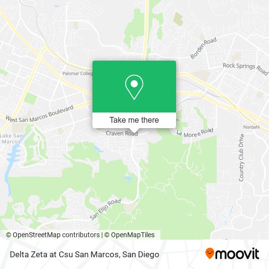 Delta Zeta at Csu San Marcos map