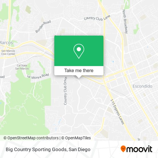 Mapa de Big Country Sporting Goods