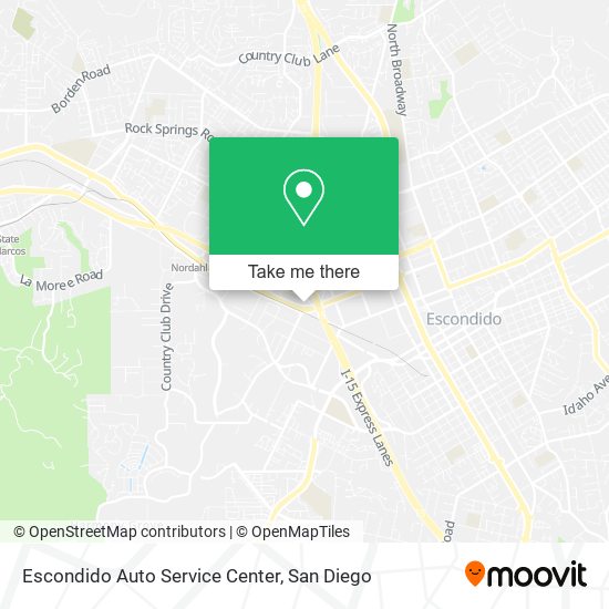 Escondido Auto Service Center map