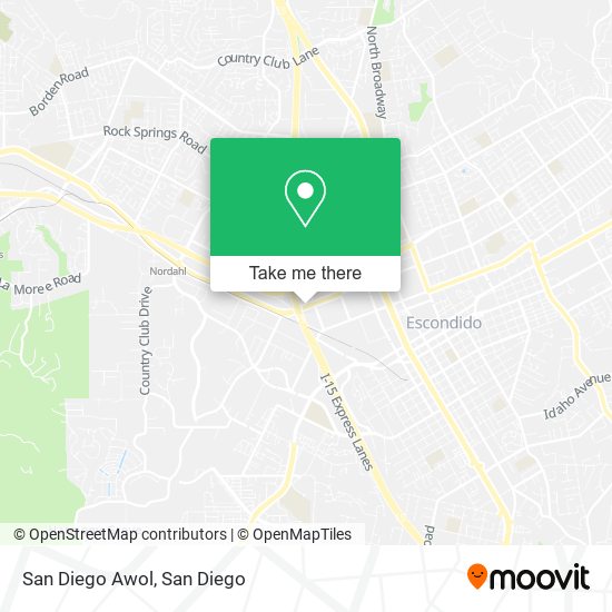 Mapa de San Diego Awol