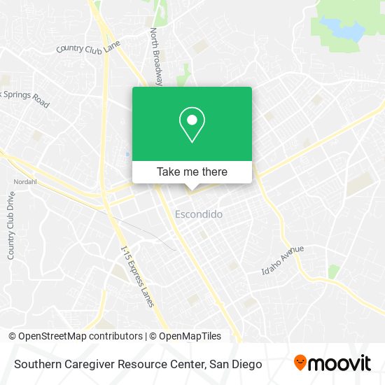 Southern Caregiver Resource Center map