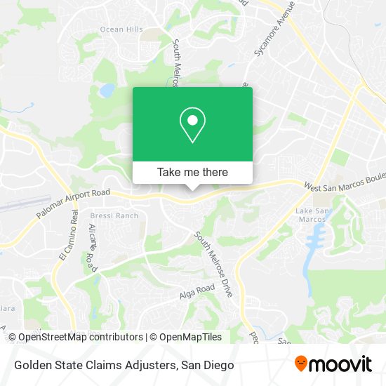 Golden State Claims Adjusters map
