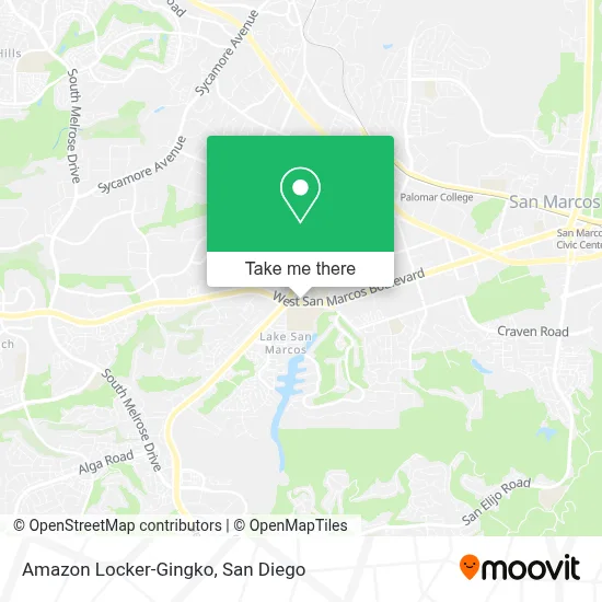 Amazon Locker-Gingko map