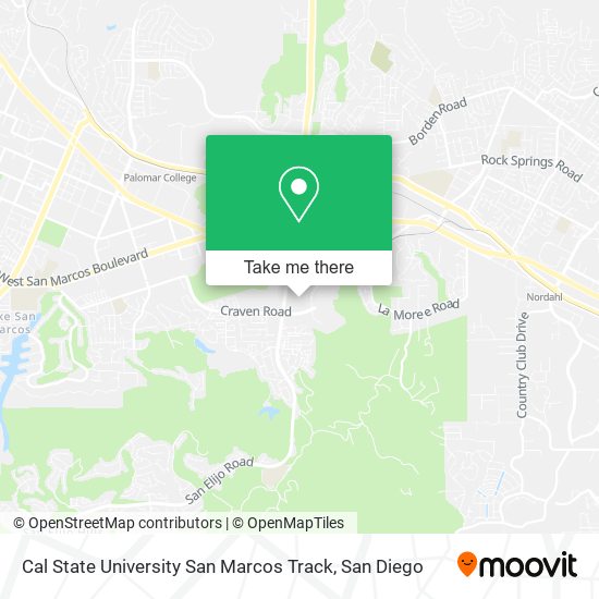 Mapa de Cal State University San Marcos Track