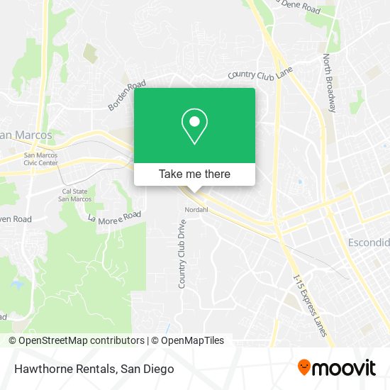 Mapa de Hawthorne Rentals