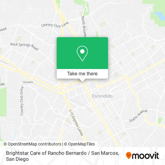 Mapa de Brightstar Care of Rancho Bernardo / San Marcos