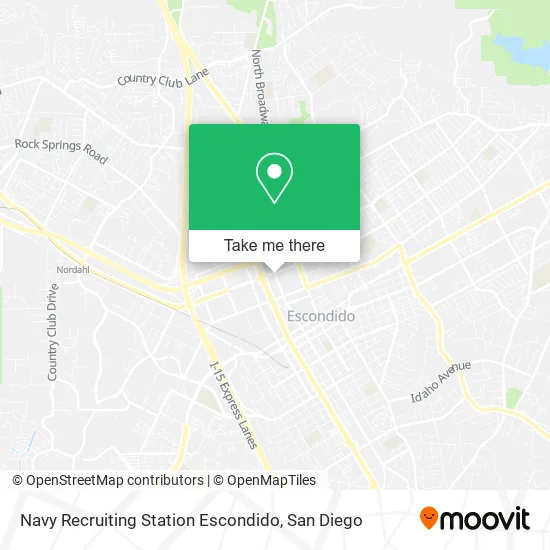 Mapa de Navy Recruiting Station Escondido