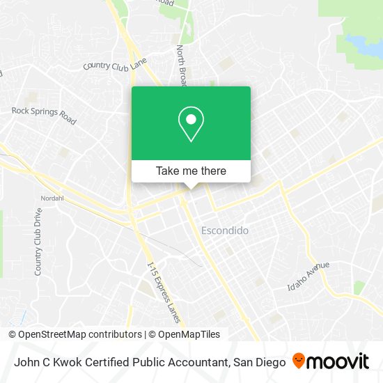 John C Kwok Certified Public Accountant map