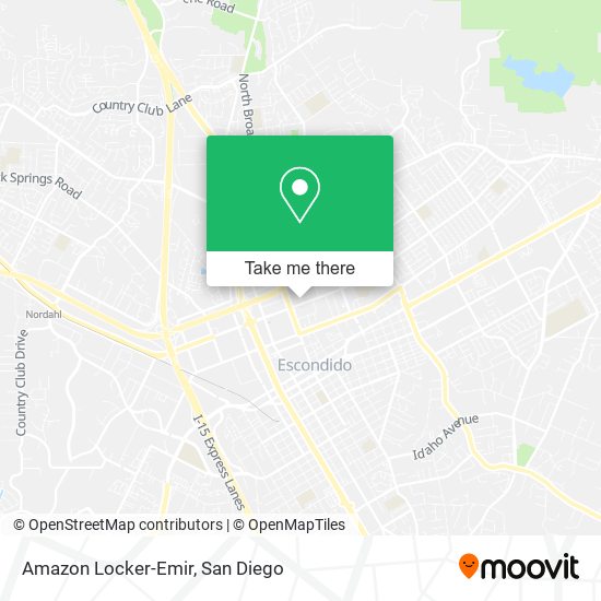Mapa de Amazon Locker-Emir