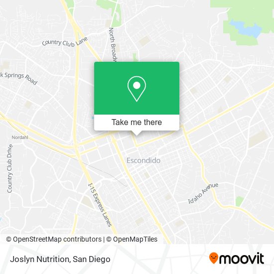 Joslyn Nutrition map