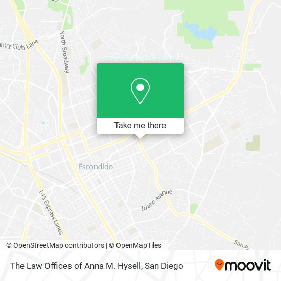 The Law Offices of Anna M. Hysell map