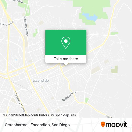 Mapa de Octapharma - Escondido