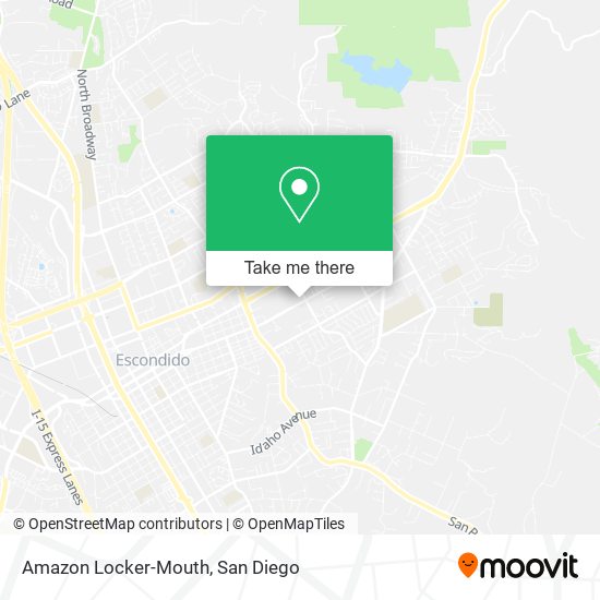 Amazon Locker-Mouth map