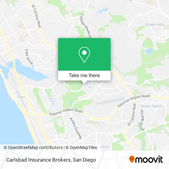 Carlsbad Insurance Brokers map