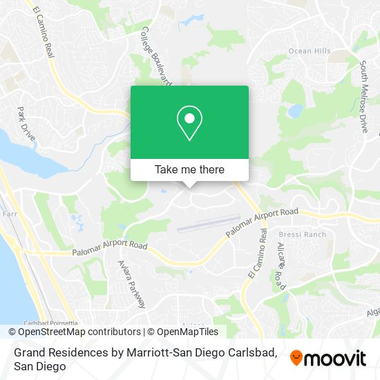Mapa de Grand Residences by Marriott-San Diego Carlsbad