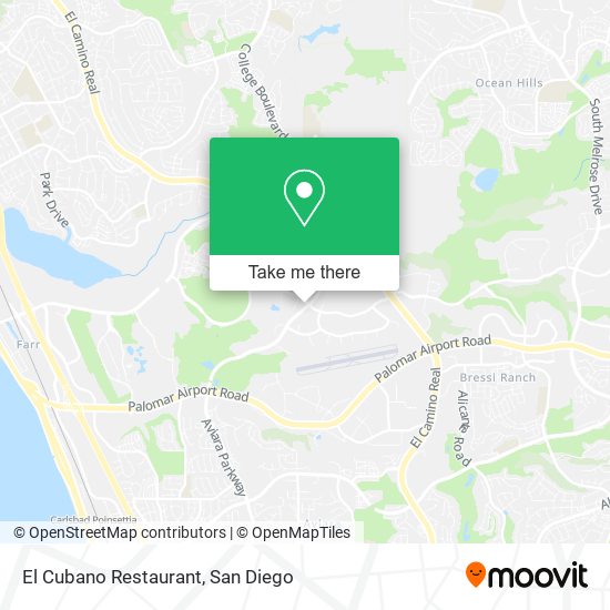 Mapa de El Cubano Restaurant