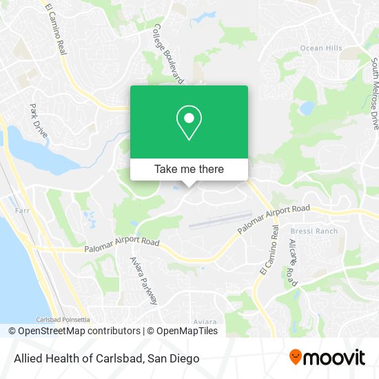 Allied Health of Carlsbad map