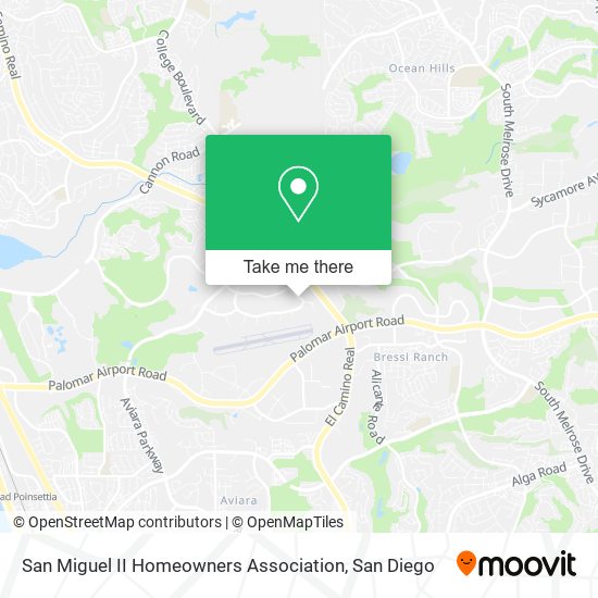 San Miguel II Homeowners Association map