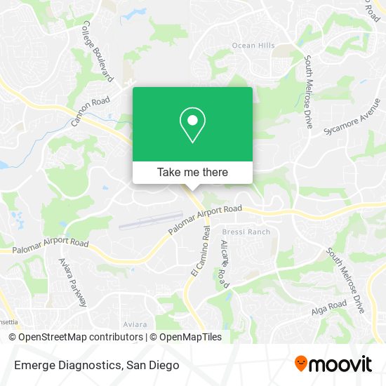 Emerge Diagnostics map