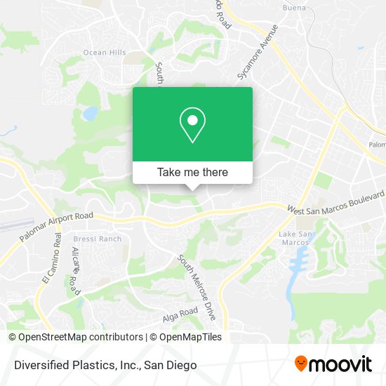 Mapa de Diversified Plastics, Inc.