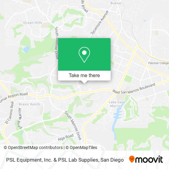 PSL Equipment, Inc. & PSL Lab Supplies map