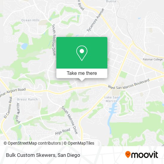 Mapa de Bulk Custom Skewers