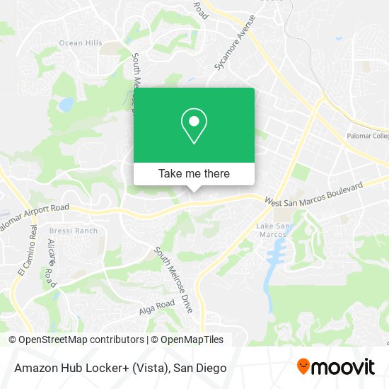 Mapa de Amazon Hub Locker+ (Vista)