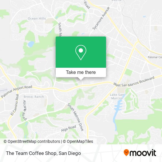 The Team Coffee Shop map