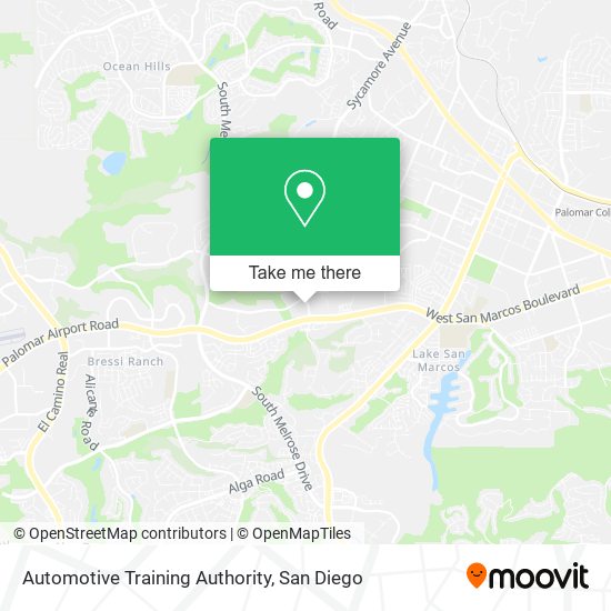 Automotive Training Authority map