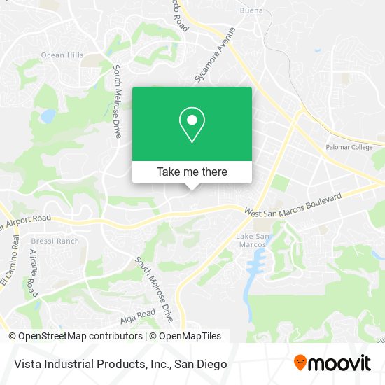 Vista Industrial Products, Inc. map