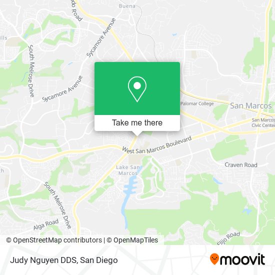 Mapa de Judy Nguyen DDS