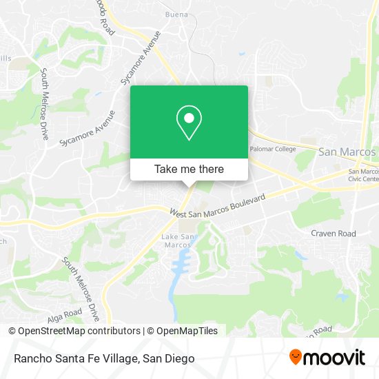 Rancho Santa Fe Village map