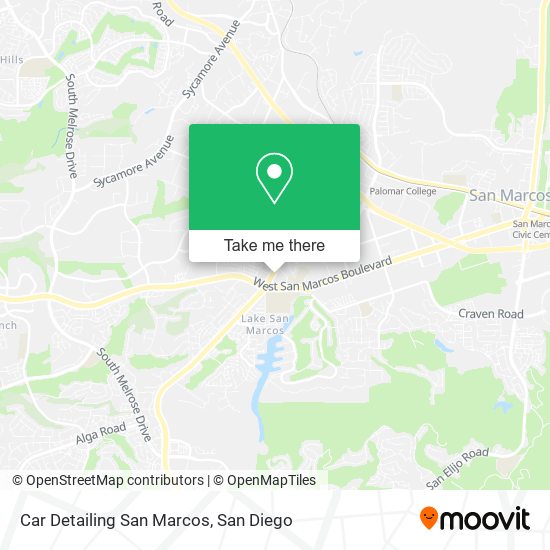 Car Detailing San Marcos map